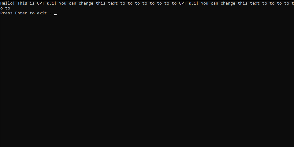 GPT 0.1 preview